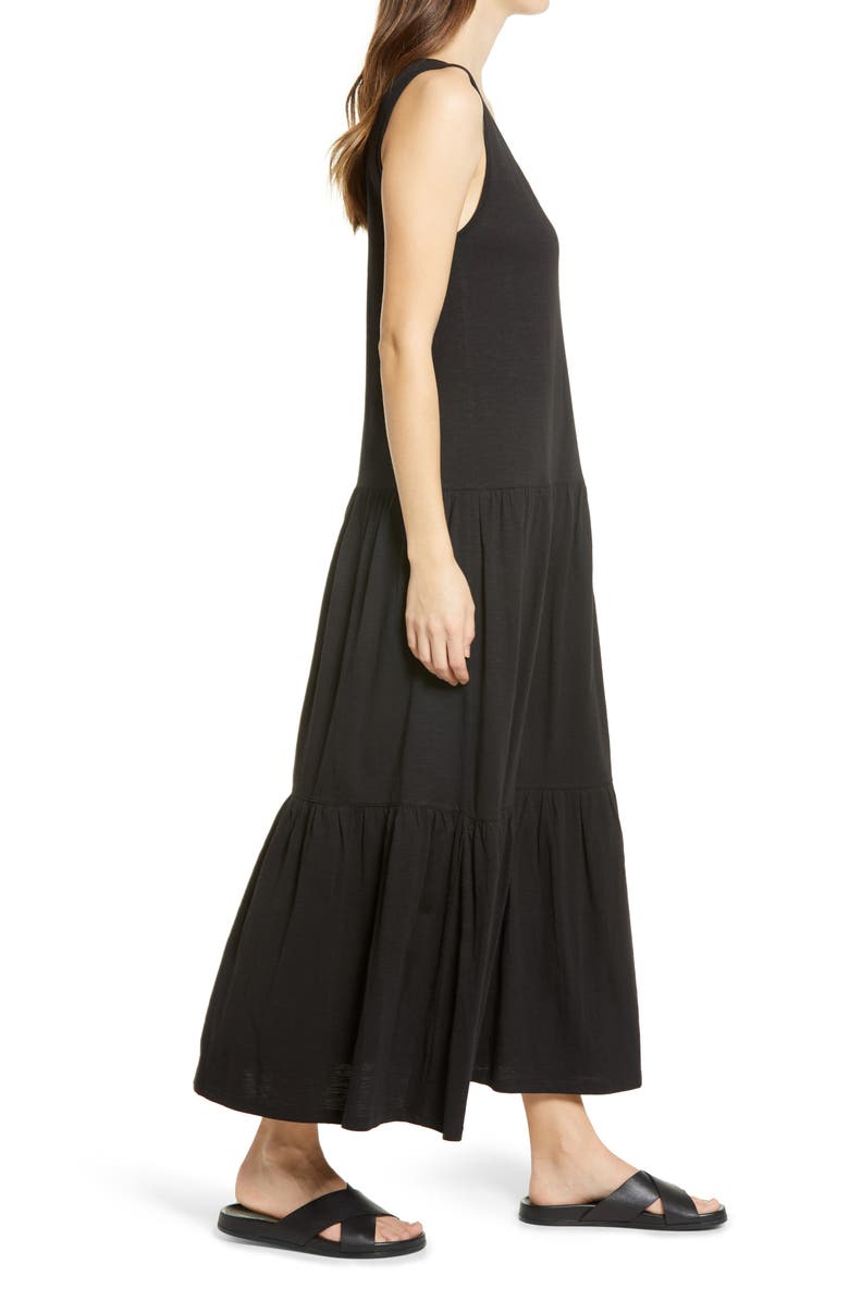 Caslon<sup>®</sup> Scoop Neck Tiered Maxi Dress, Alternate, color,