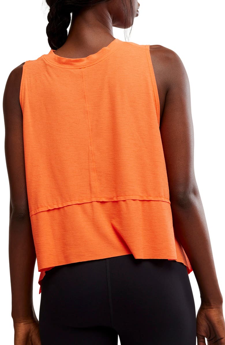 Free People Tempo Tank Top, Alternate, color, Bright Orange