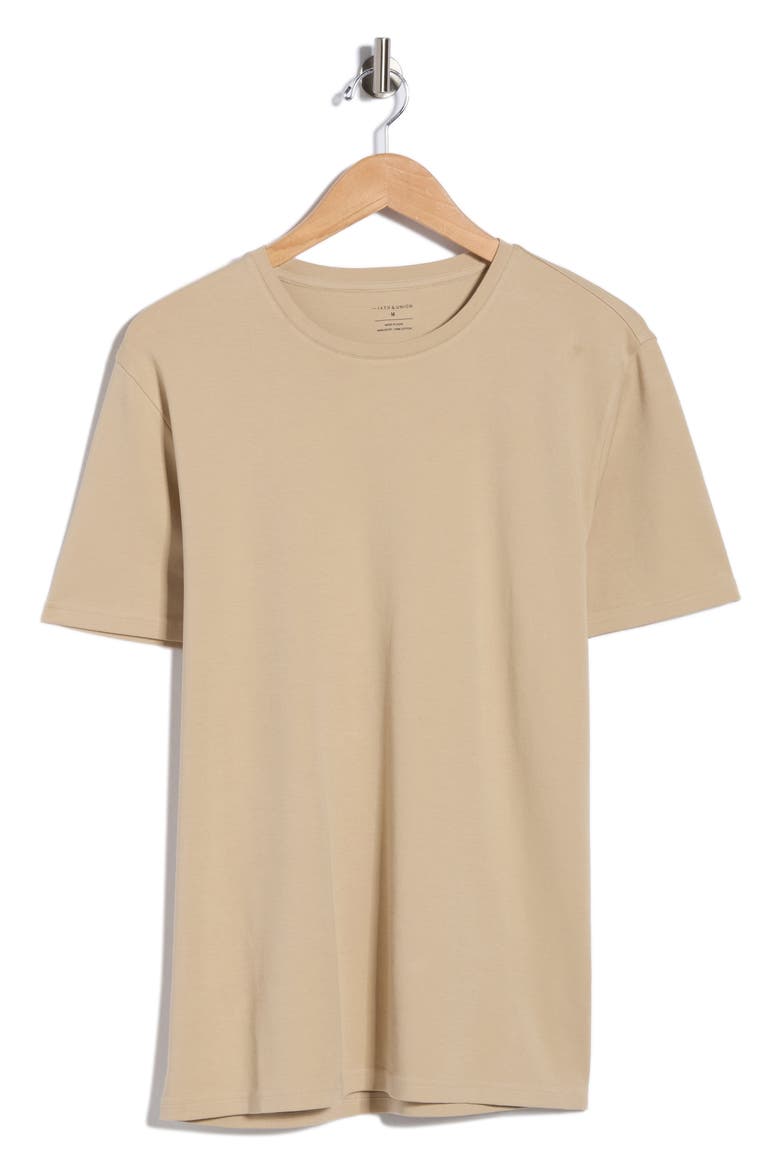 Cotton Crew T-Shirt, Alternate, color, TAN NANTUCKET