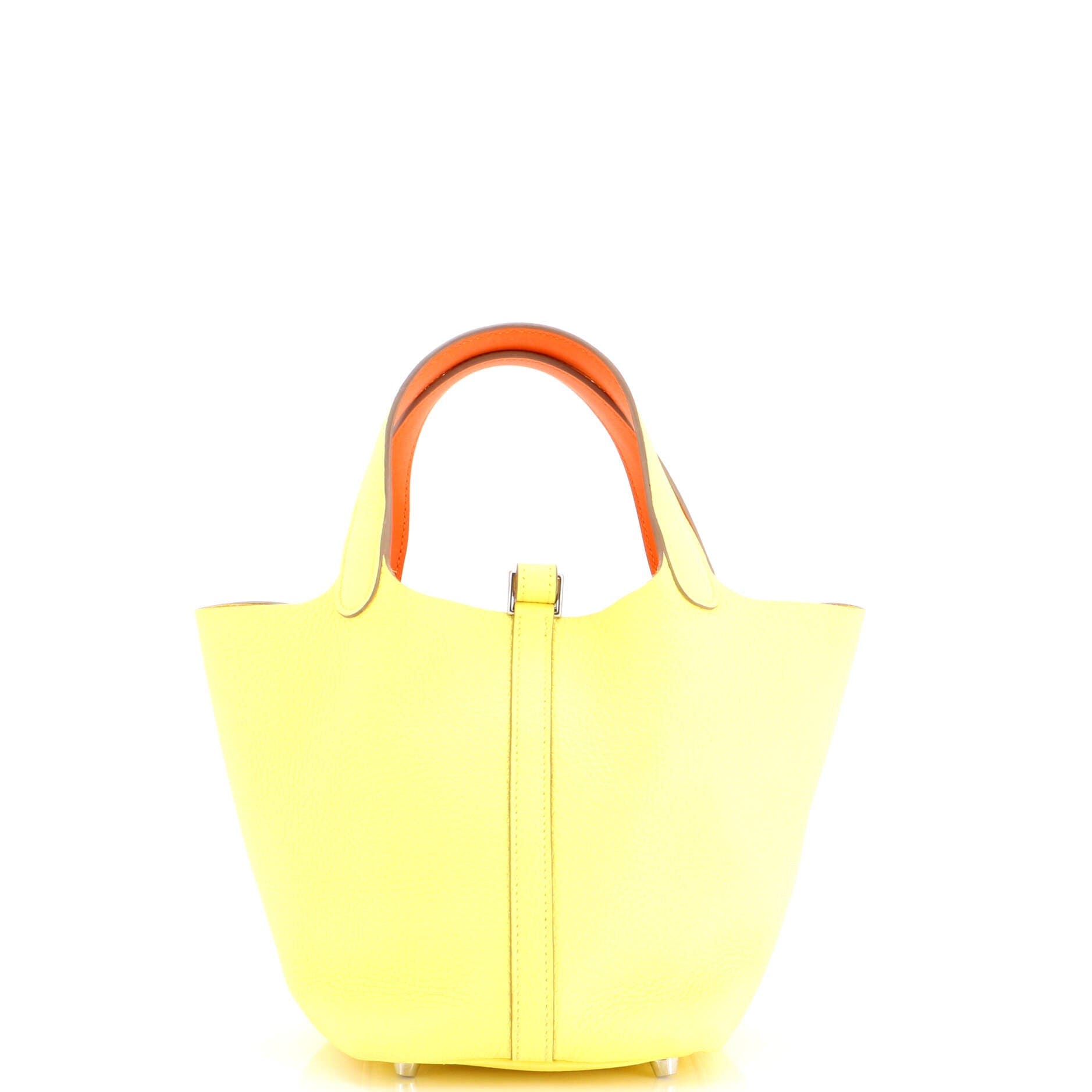 Eclat Picotin Lock Bag Clemence PM, Alternate, color, Yellow