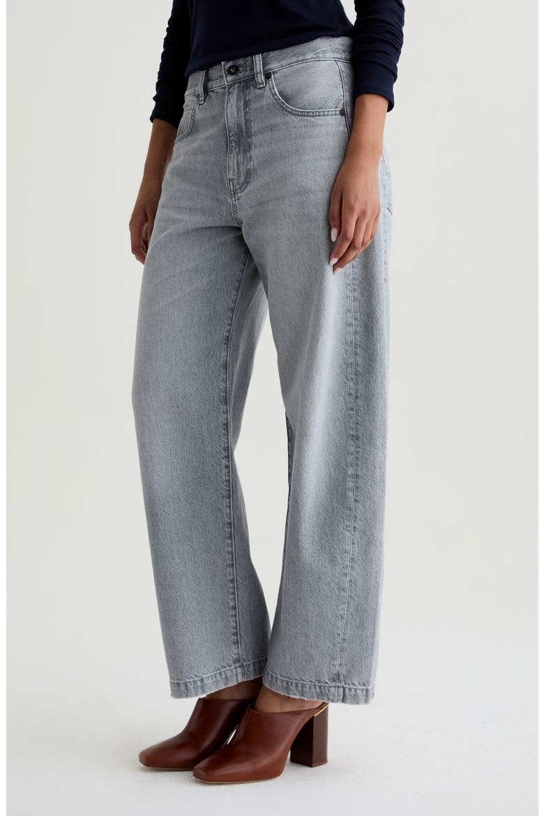 Hattie High Waist Barrel Leg Jeans, Alternate, color, AL FRESCO