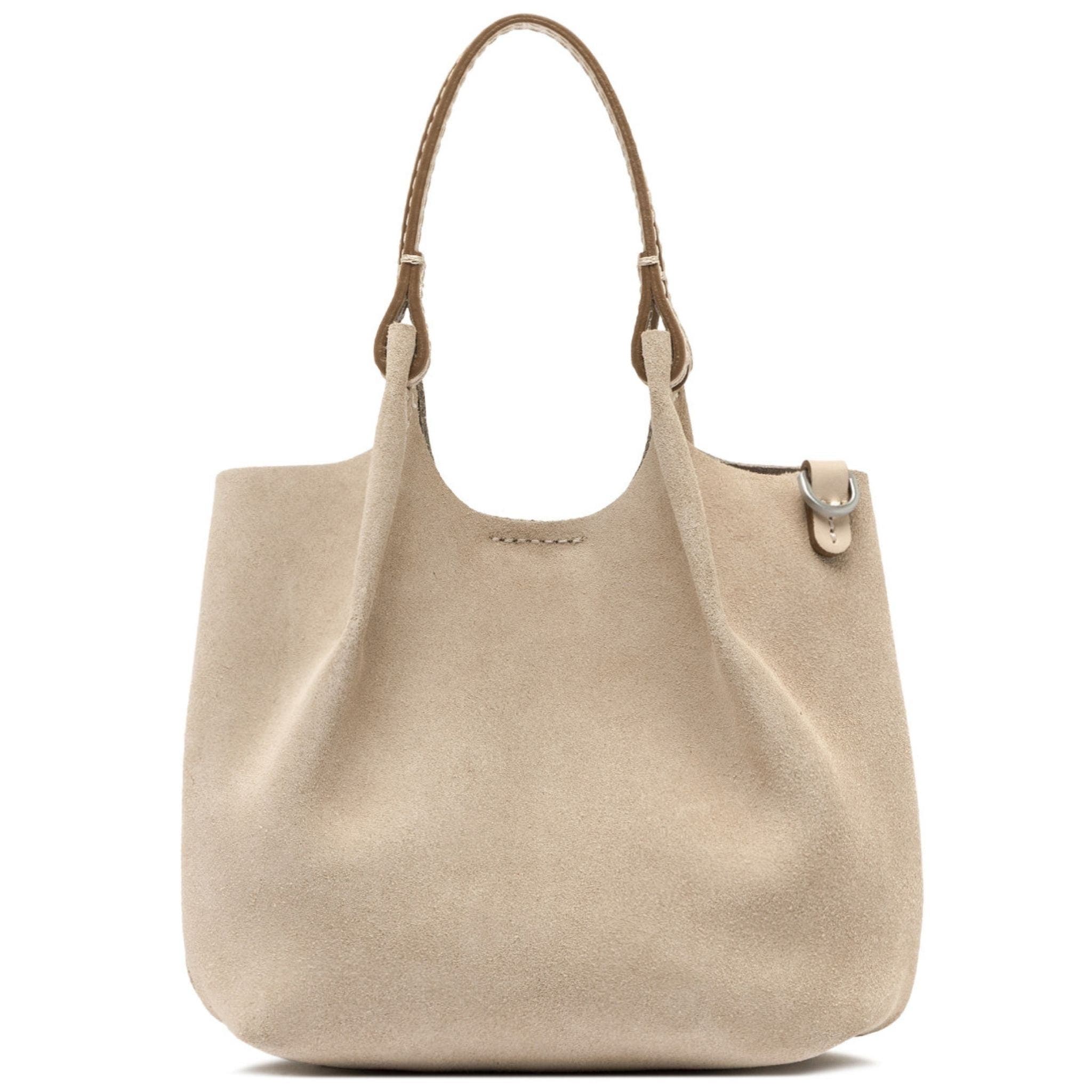 Dua Leather Mini Hobo Bag, Alternate, color, nude