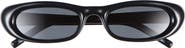 Saint Laurent SL 557 Shade Plump 53mm Oval Sunglasses