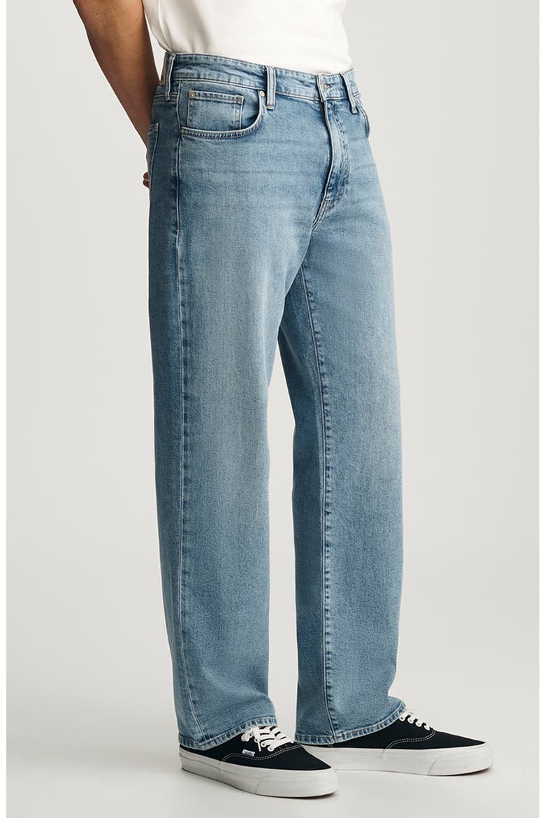 Marlon Relaxed Fit Wide Leg Jeans, Alternate, color, CLOUD OCEAN BLUE