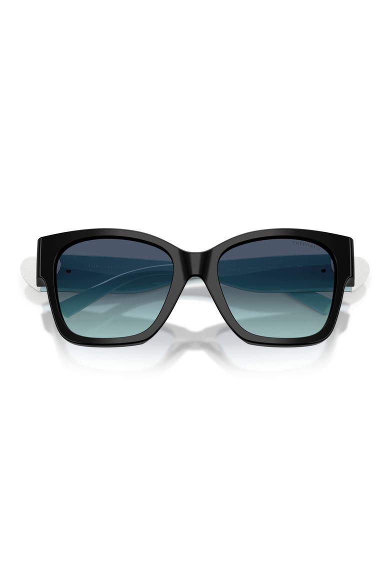 54mm Gradient Square Sunglasses, Alternate, color, BLACK/ AZURE GRADIENT BLUE