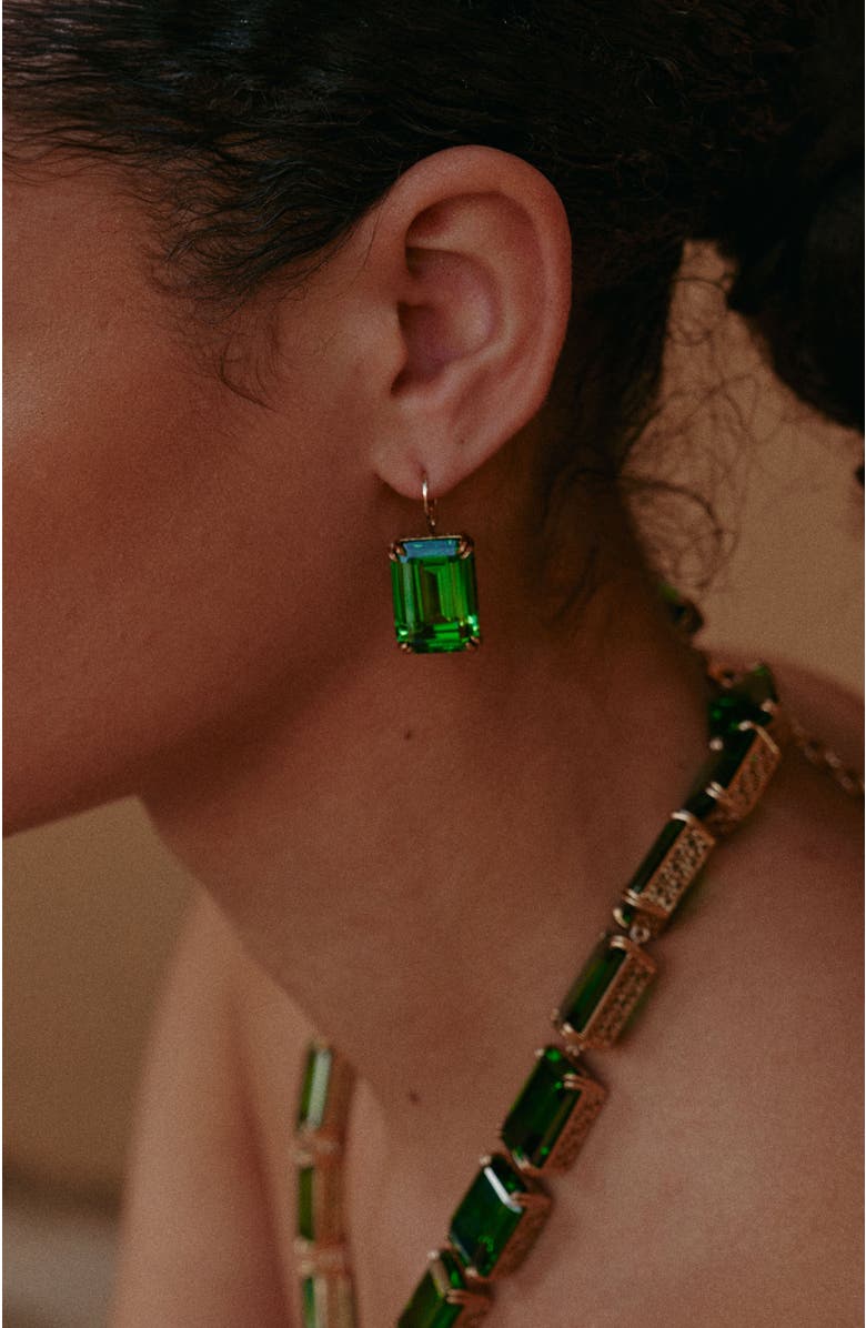 RC RETRO CHIC Lime Glow Earrings, Alternate, color, Green & Gold