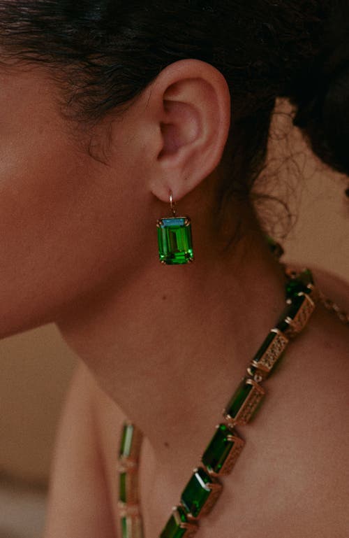 Rc Retro Chic Lime Glow Earrings In Green