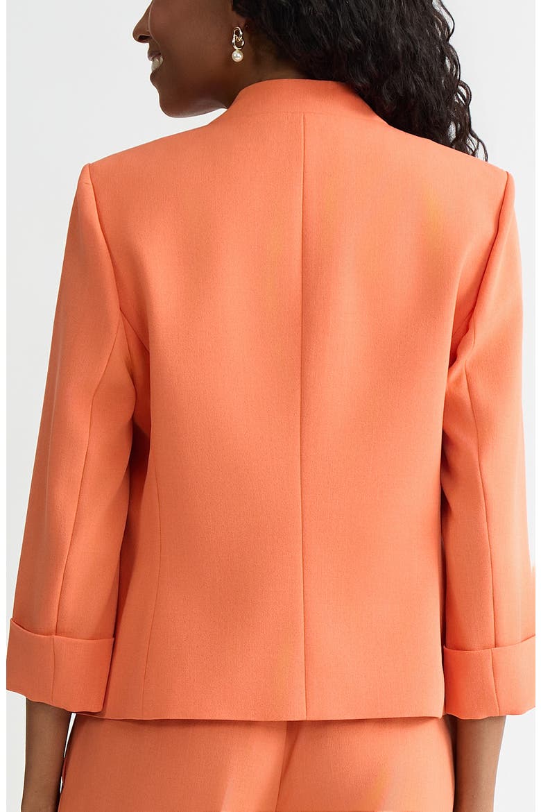 Collarless Zip Pocket Blazer, Alternate, color, MANDARIN