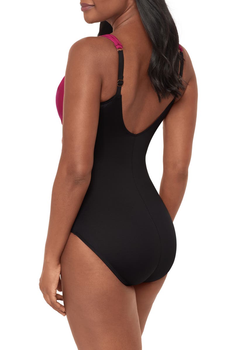 Miraclesuit<sup>®</sup> Petali Rosa Siren Print One-Piece Swimsuit, Alternate, color, 