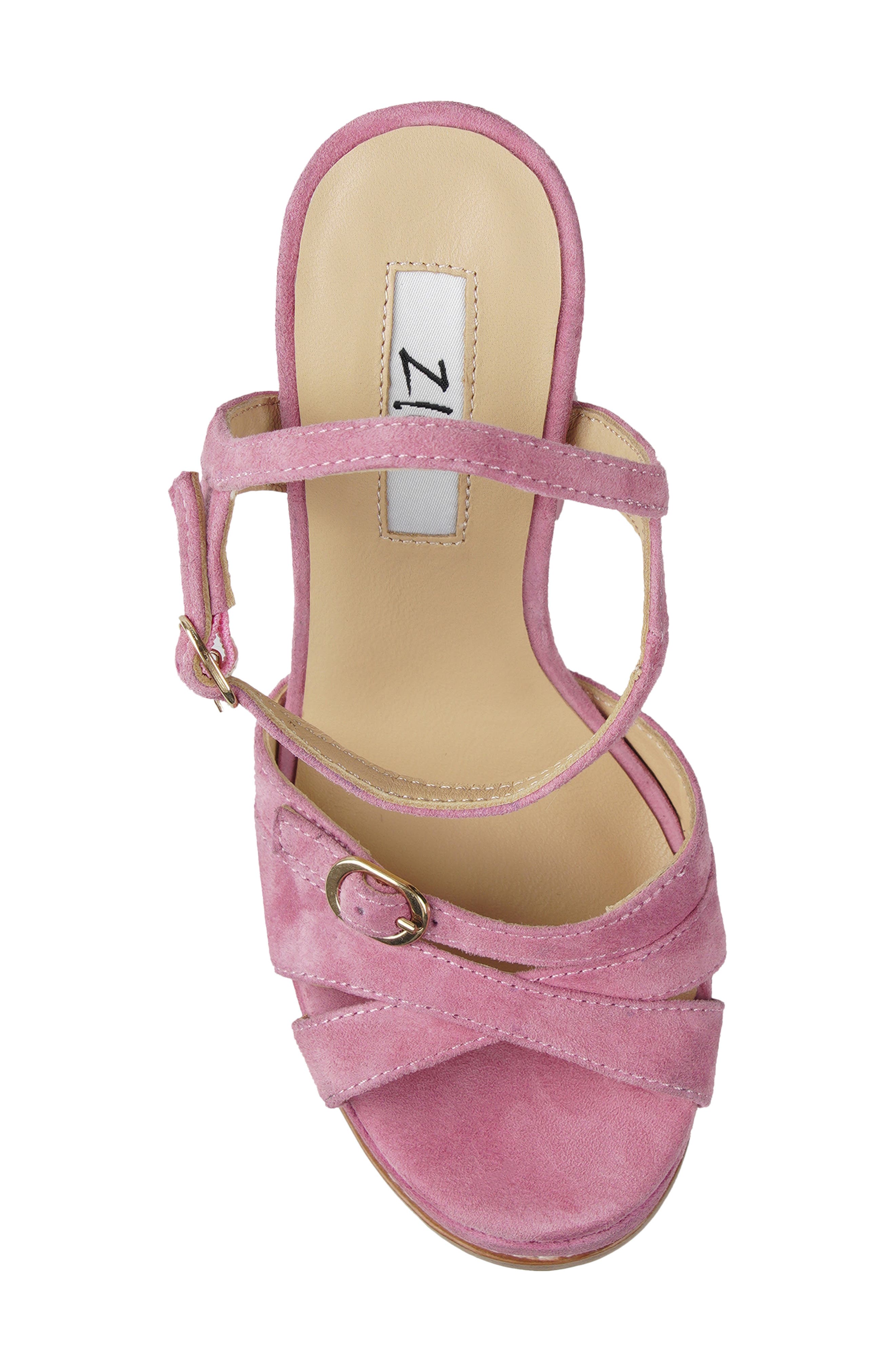 Harbor Ankle Strap Platform Sandal, Alternate, color, PINK SUEDE