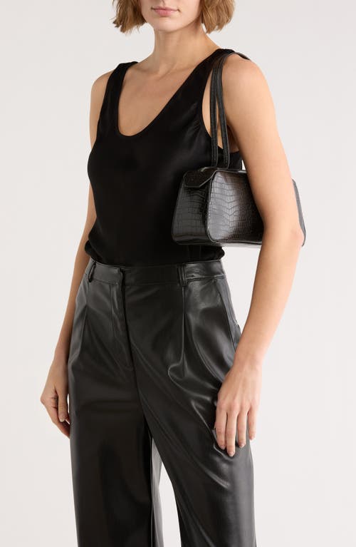 Bcbg Minimalist East West Shoulder Bag In Black