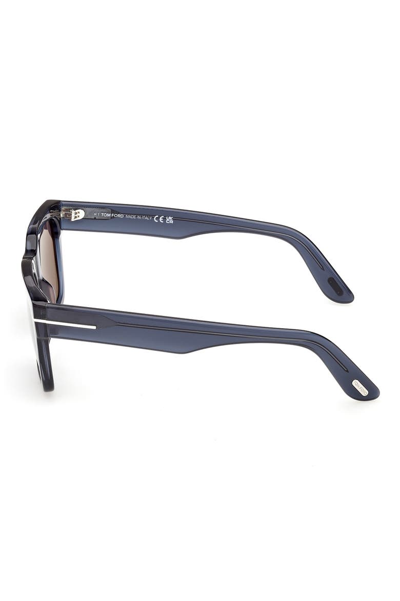 Andy 53mm Square Sunglasses, Alternate, color, TRANSPARENT NAVY BLUE/ SMOKE