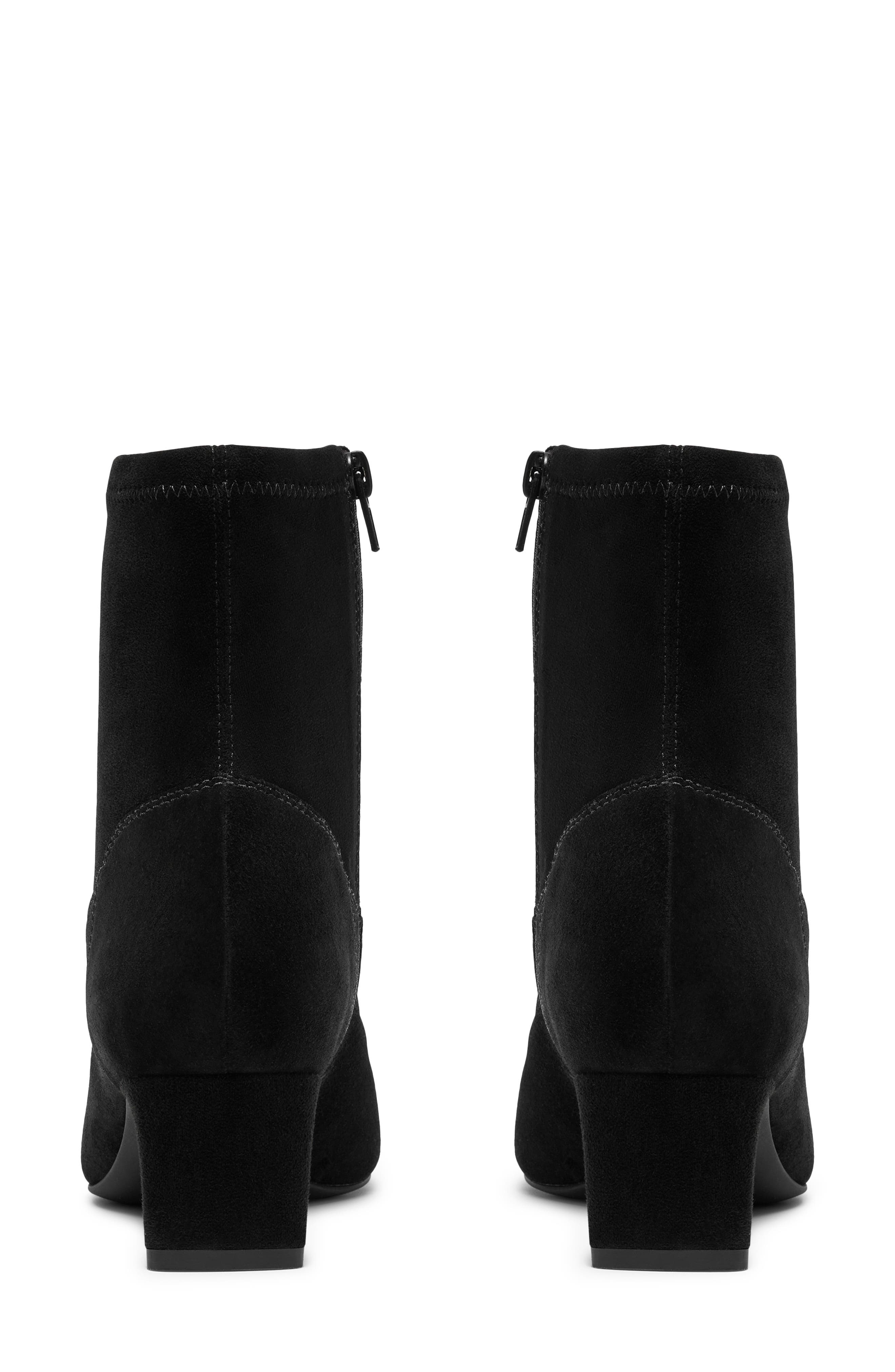 Edina Stretch Bootie, Alternate, color, BLACK SUEDE