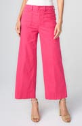Liverpool Los Angeles High Waist Patch Pocket Crop Wide Leg Pants