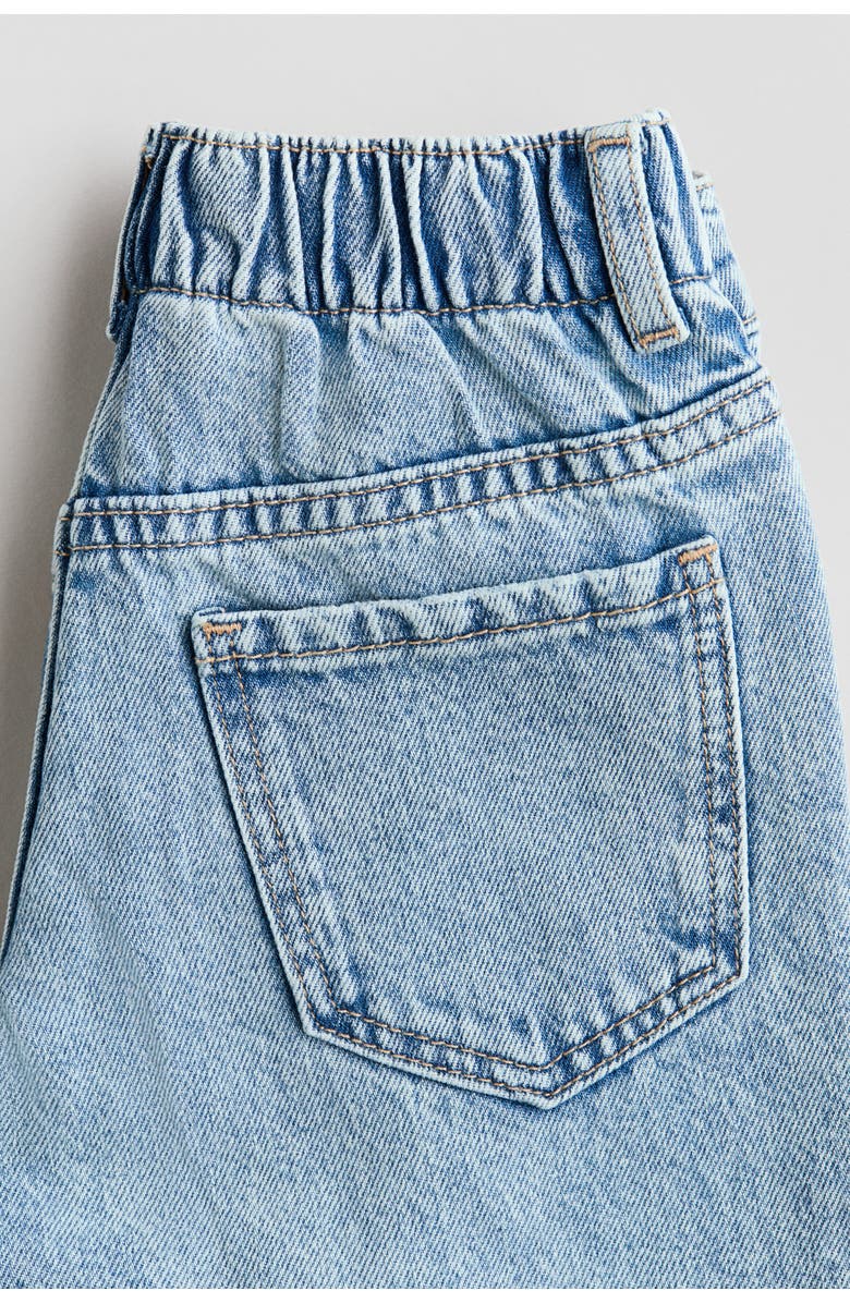 H&M Loose-fit Barrel Jeans, Alternate, color, Light Denim Blue