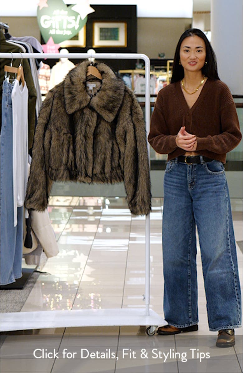 Faux Fur Bomber Jacket, sales video thumbnail