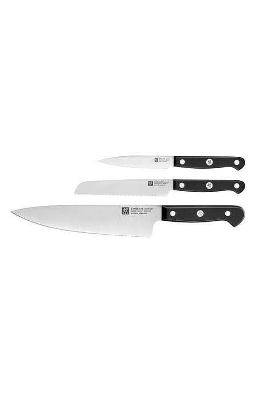 Zwilling Gourmet 3-piece Starter Knife Set In Silver