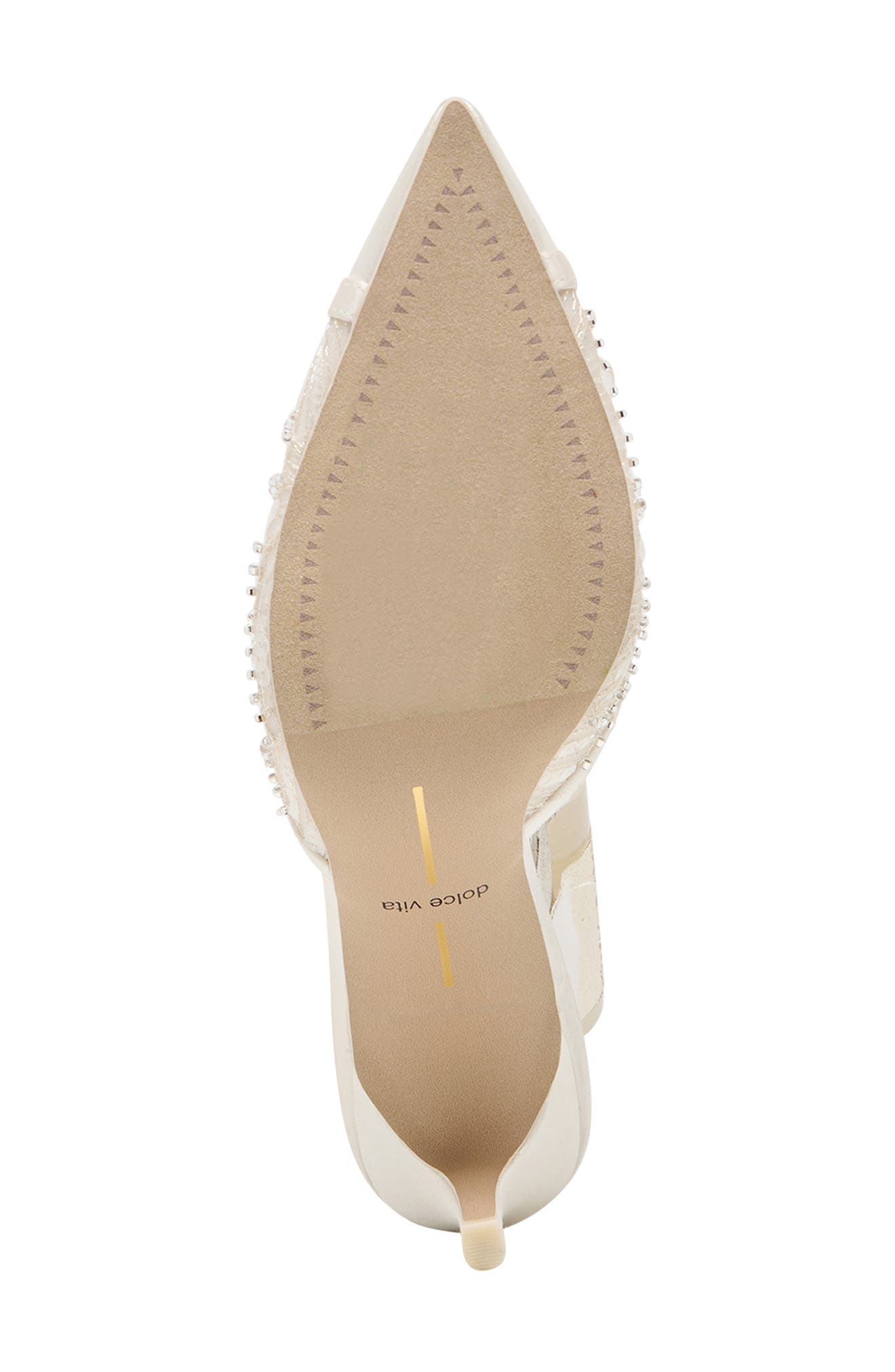 Emit Pointed Toe Pump, Alternate, color, SOFT WHITE BEADED MESH