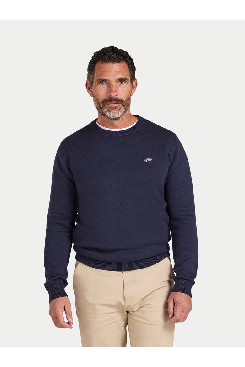 Classic Crew Neck Sweater, Main, color, Navy