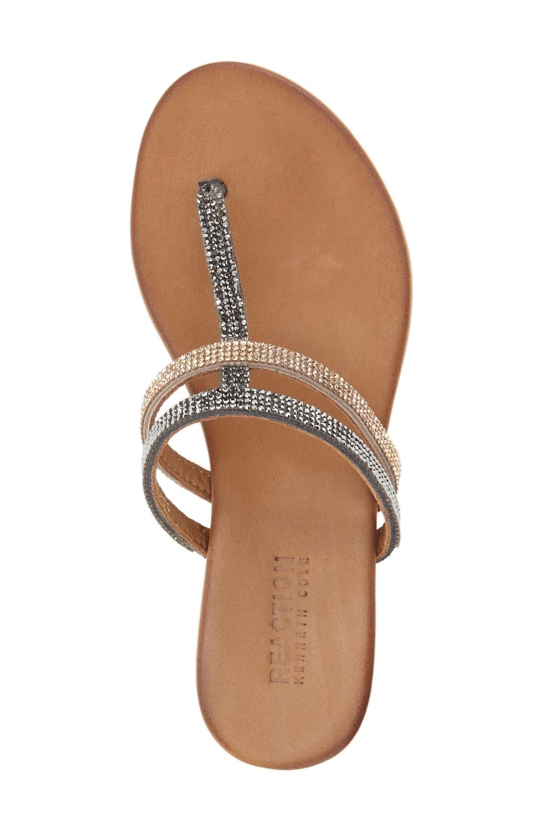 Reaction Kenneth Cole 'Bavette' Embellished Flip Flop, Alternate, color, 