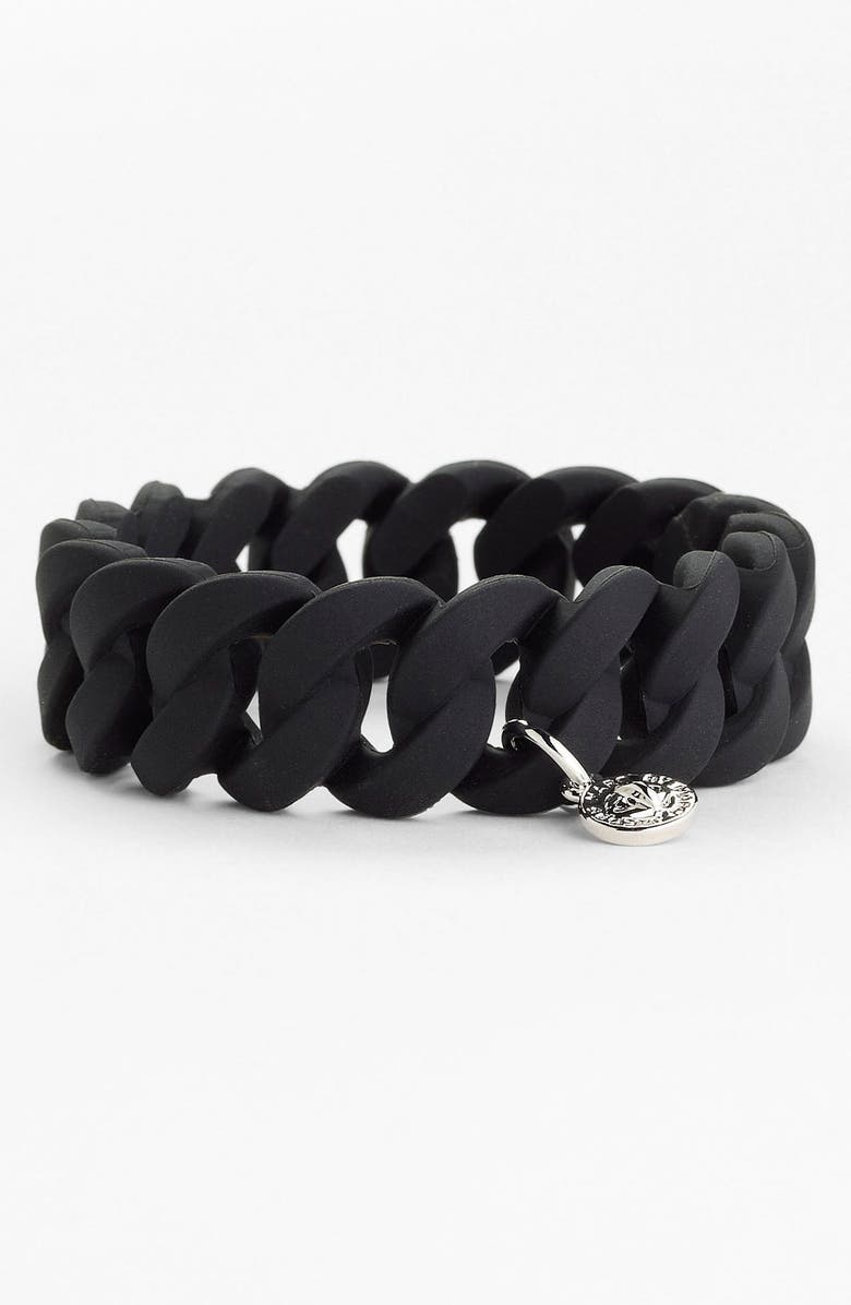 MARC BY MARC JACOBS 'Rubber Turnlock' Stretch Bracelet, Main, color,