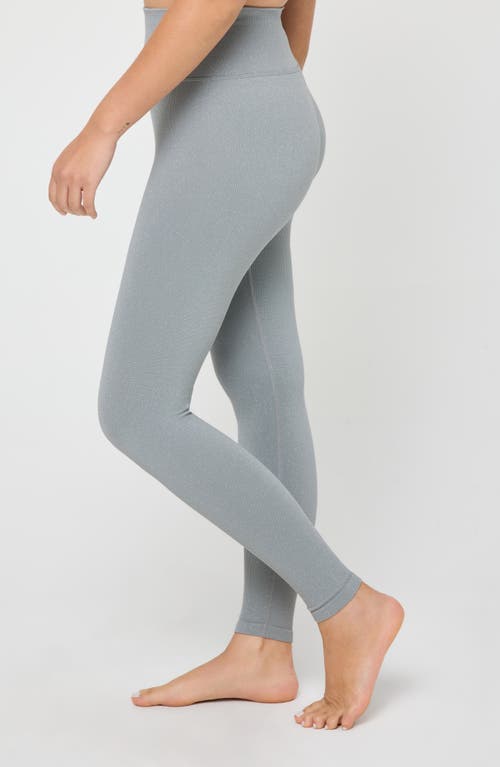 Spiritual Gangster Love Sculpt Shimmer Leggings In Silver