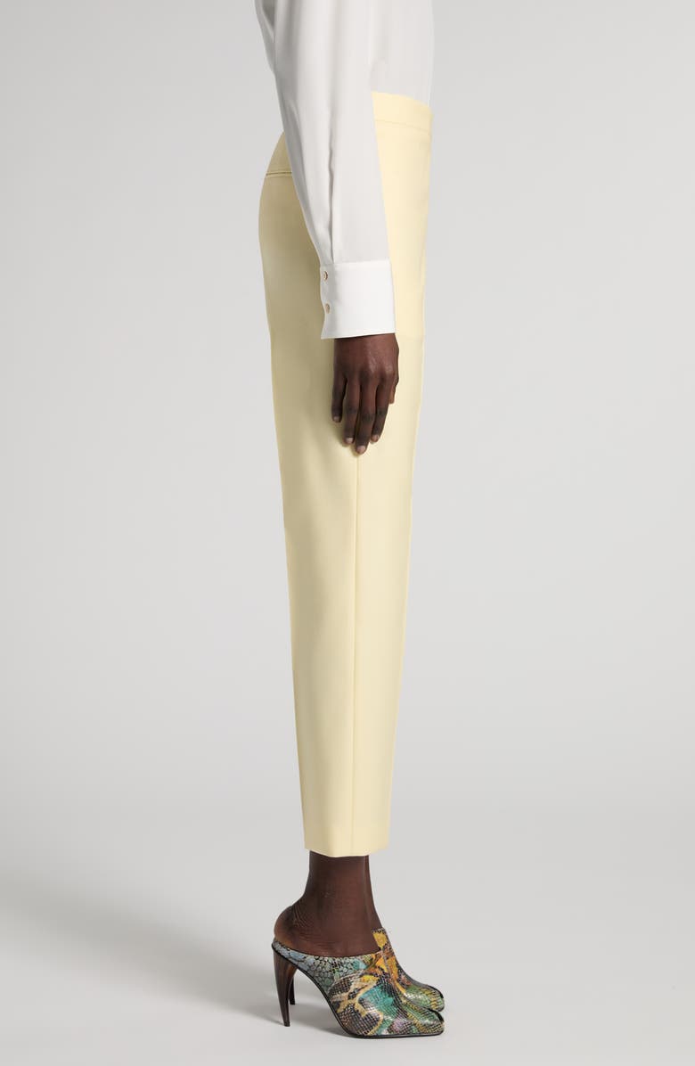 McQueen Wool Gabardine Ankle Cigarette Pants, Alternate, color, Sherbet