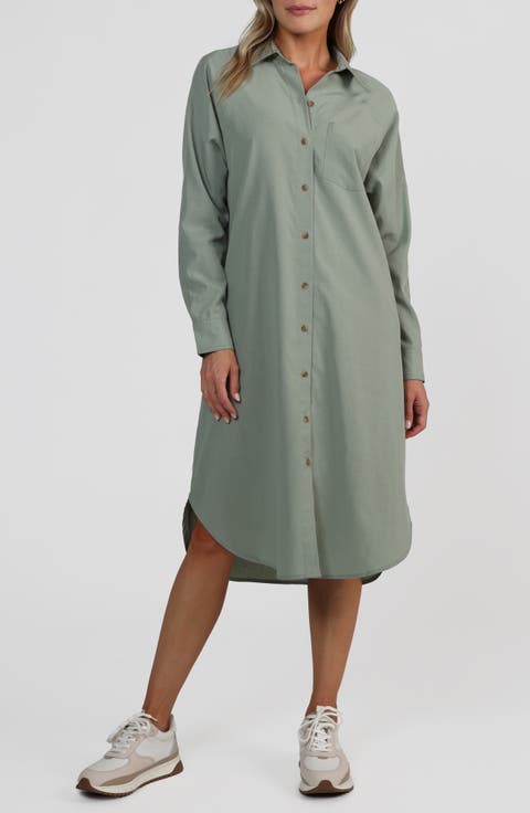 Ena Long Sleeve Shirtdress