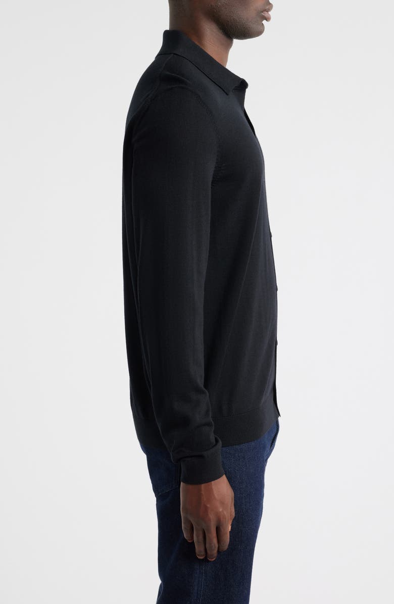 BOSS Helbert Wool Cardigan, Alternate, color, Black