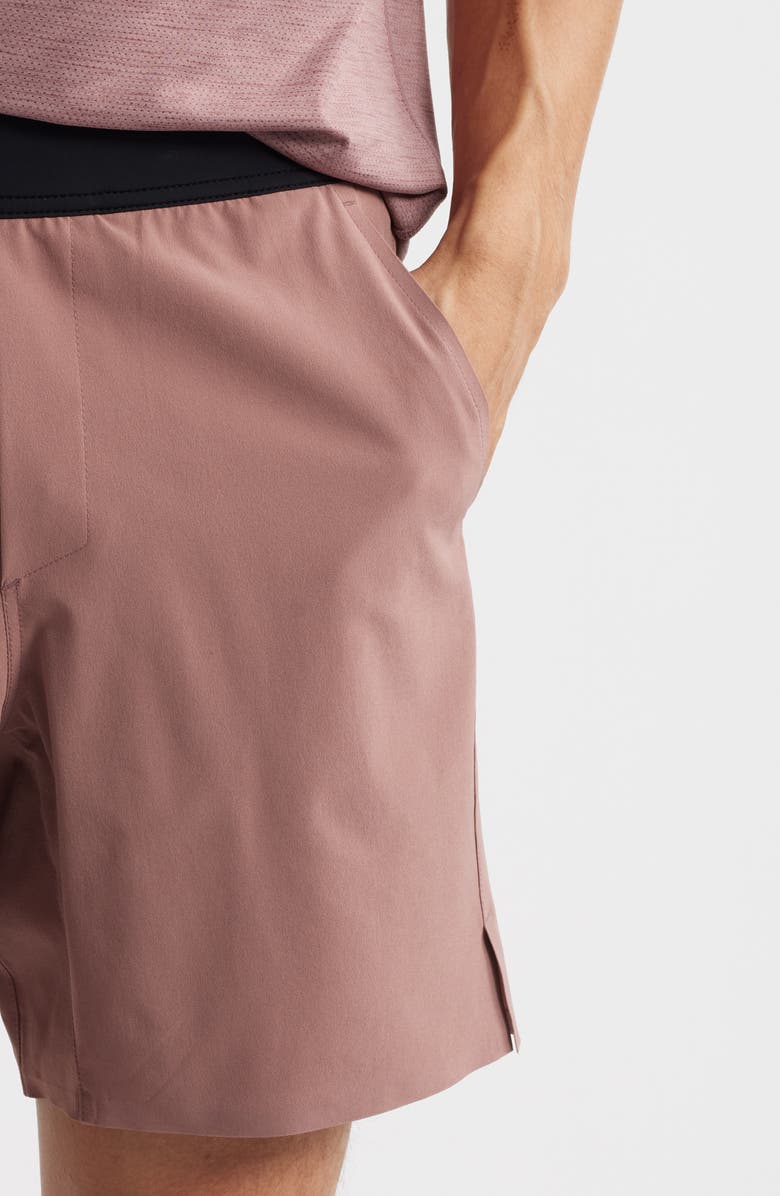 TEN THOUSAND Interval Lined Training Shorts, Alternate, color, Rose Taupe