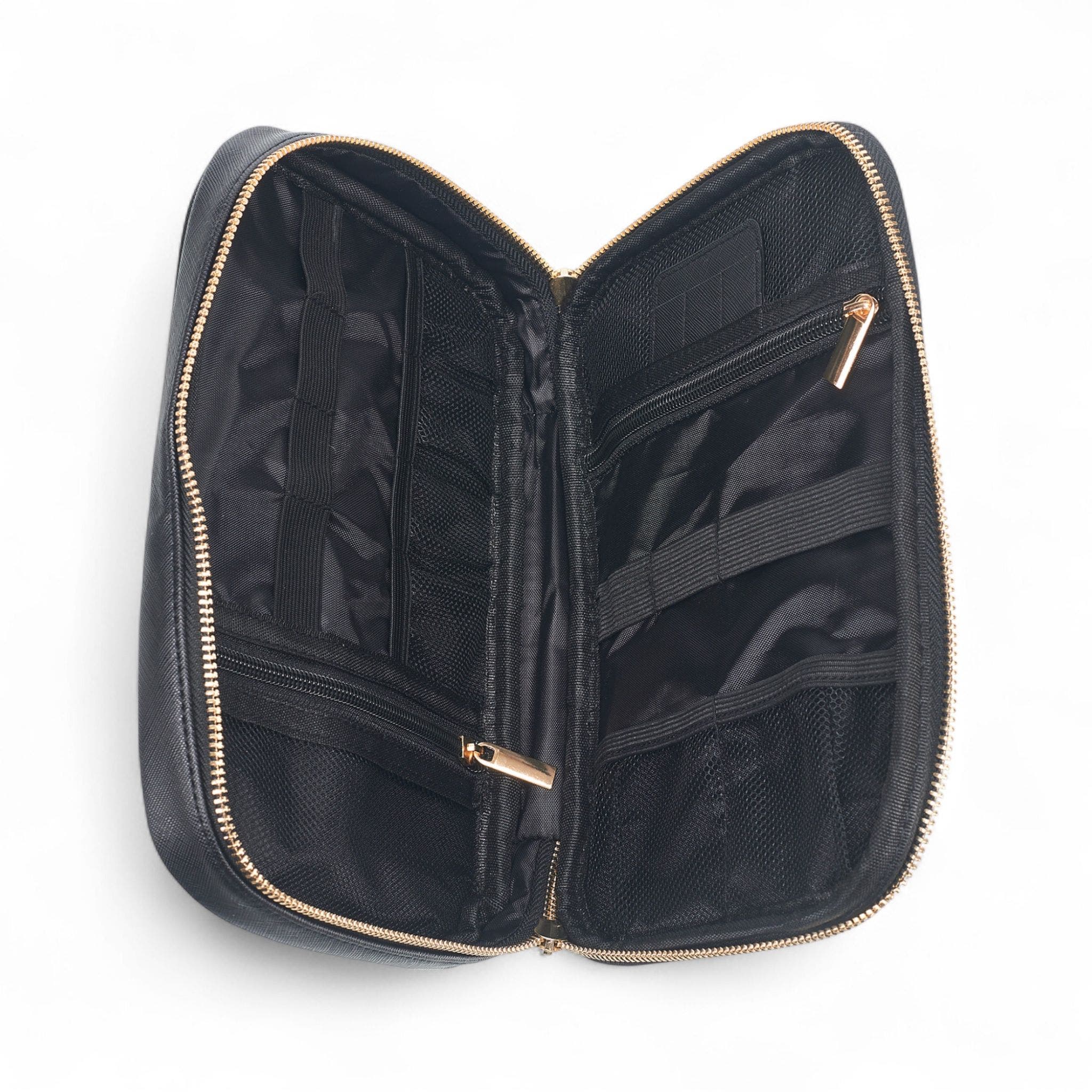 French Connection Travel Tech Pouch, Alternate, color, Black