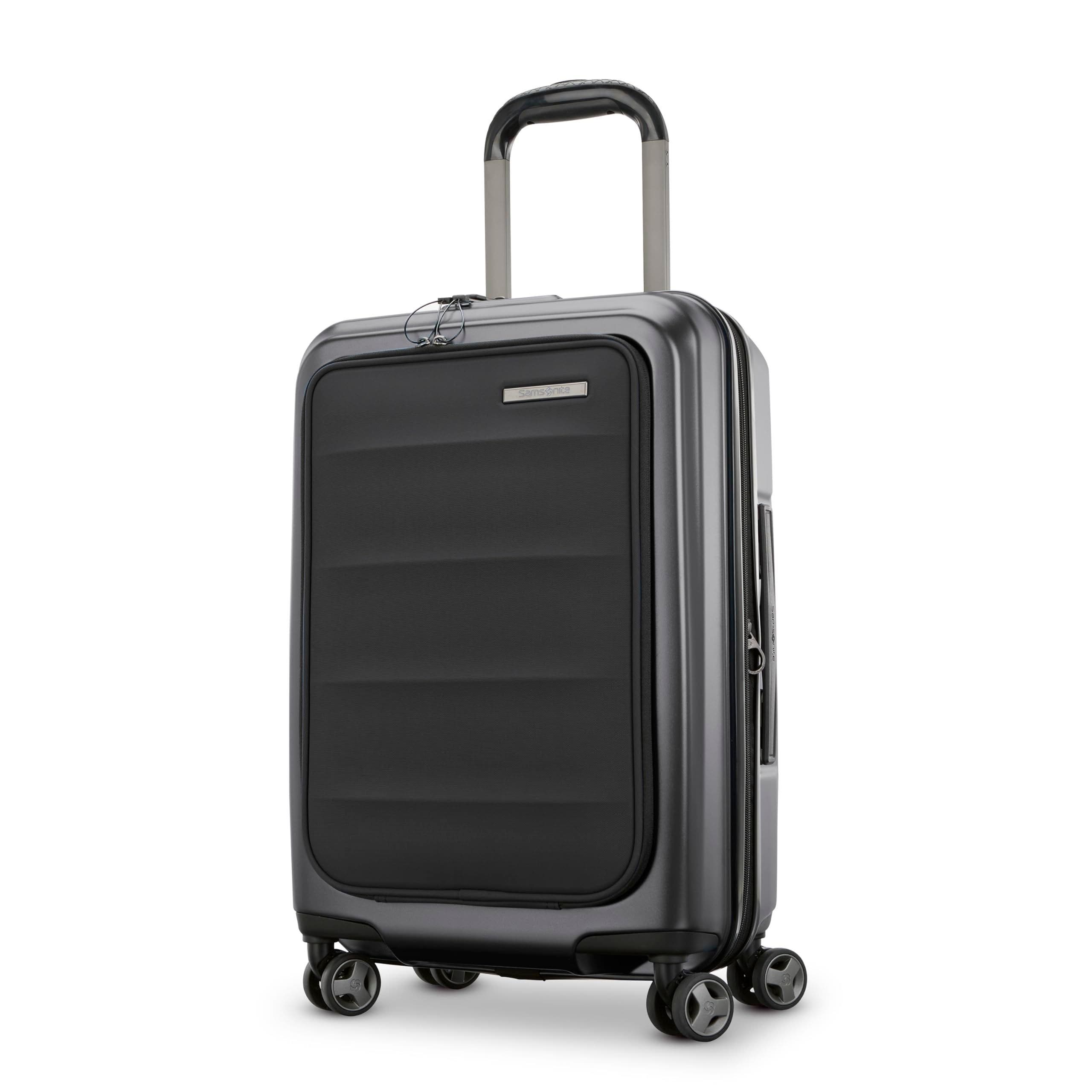 Samsonite Octiv Front Pocket Pro 21 Inch Carry On Spinner, Main, color, Stealth Black
