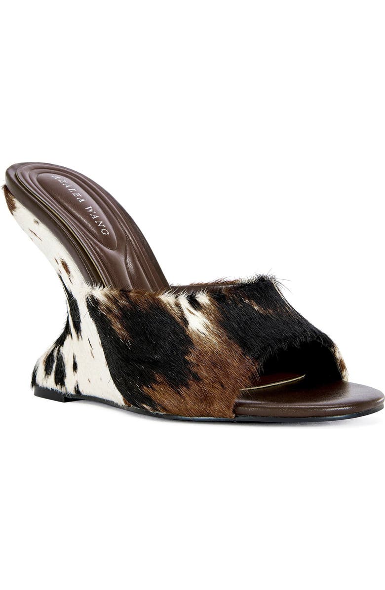 AZALEA WANG Vasa Wedge Sandal, Alternate, color, Cow