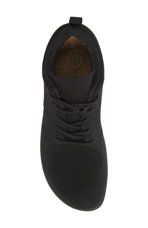 Naot Kuko Sneaker In Black Knit