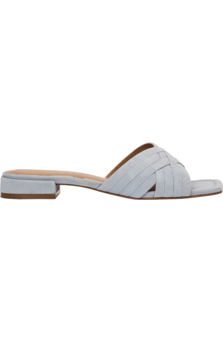 André Assous Jordan Slide Sandal, Alternate, color, Sky Blue Suede