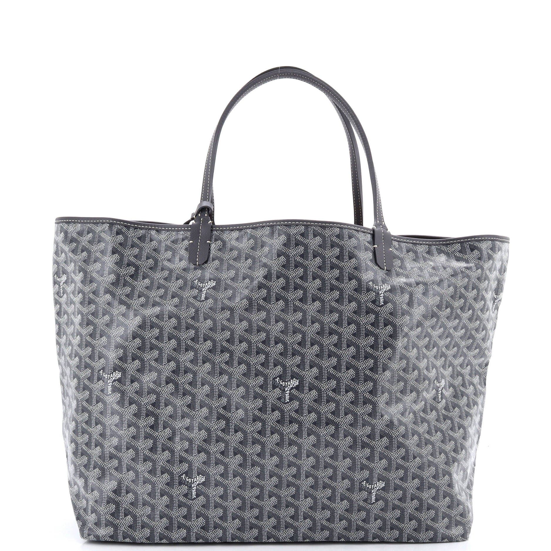 Pre-Owned Goyard Saint Louis Tote Coated Canvas GM, Alternate, color, Gray
