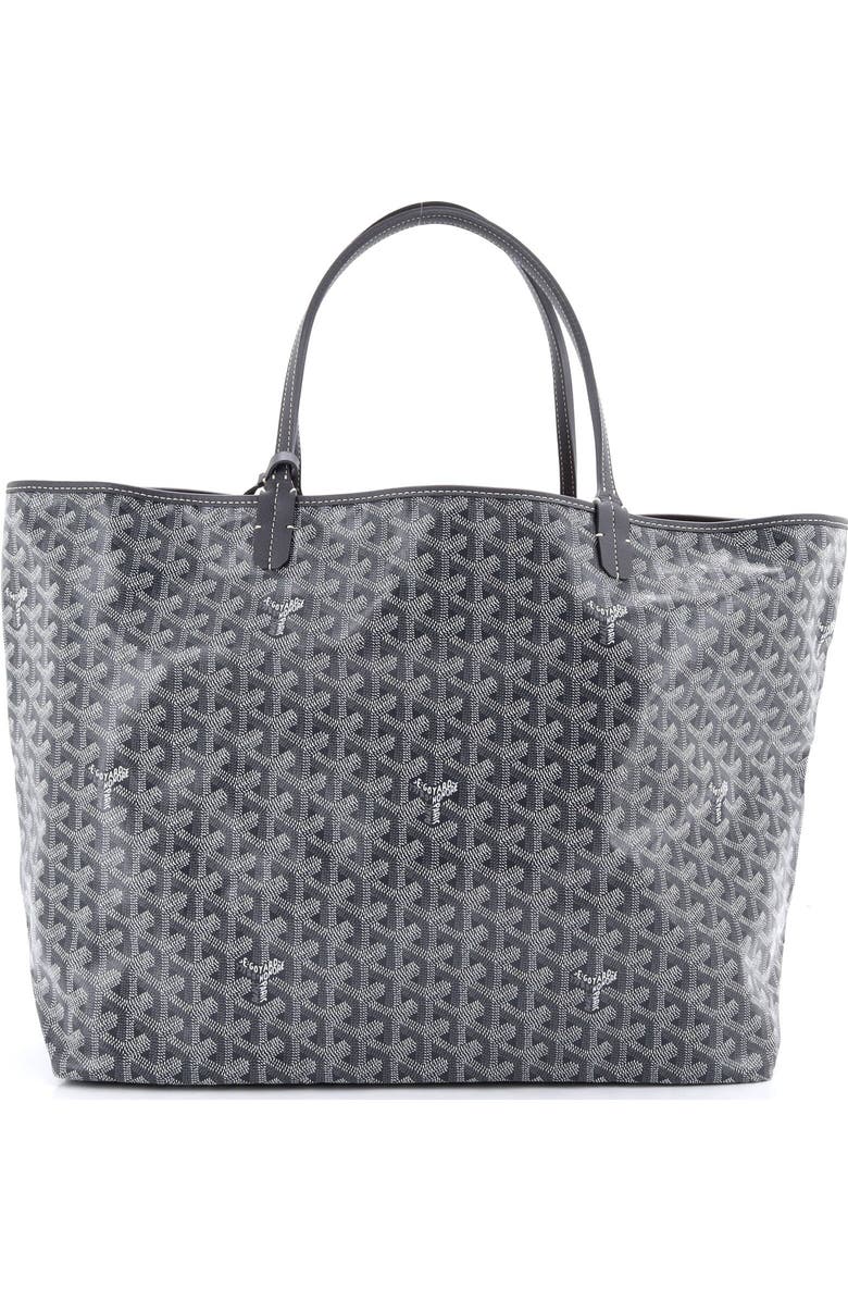 Pre-Owned Goyard Saint Louis Tote Coated Canvas GM, Alternate, color, Gray