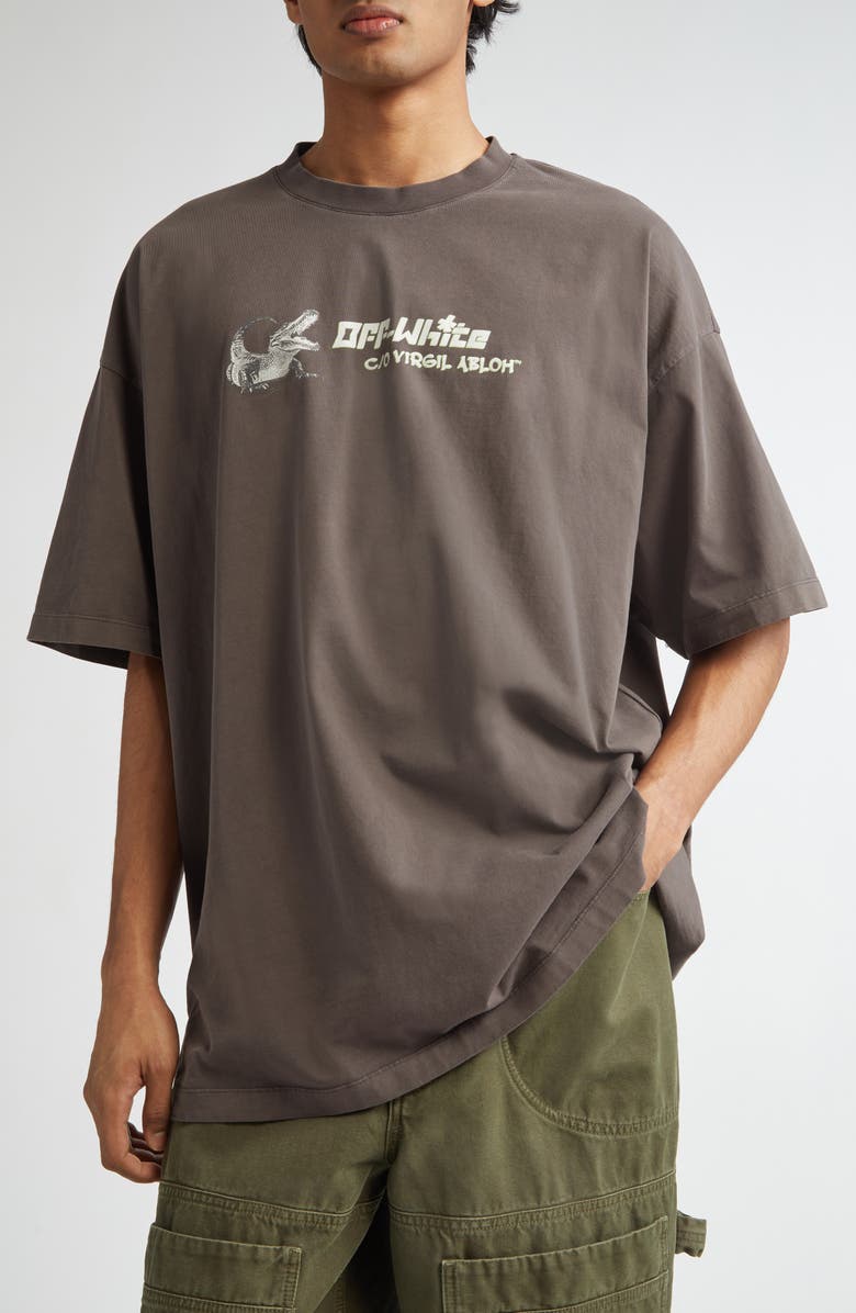Off-White WHT Crocodile Graphic T-Shirt, Alternate, color, 