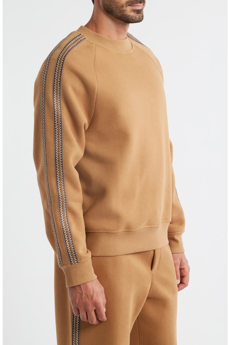 Tasman Crewneck Sweatshirt, Alternate, color, CHESTNUT
