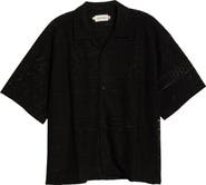 HONOR THE GIFT Pointelle Crochet Button-Up Camp Shirt
