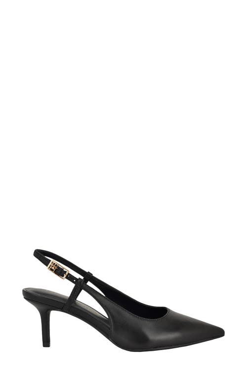 Tommy Hilfiger Cerizza Slingback Pointed Toe Pump In Black