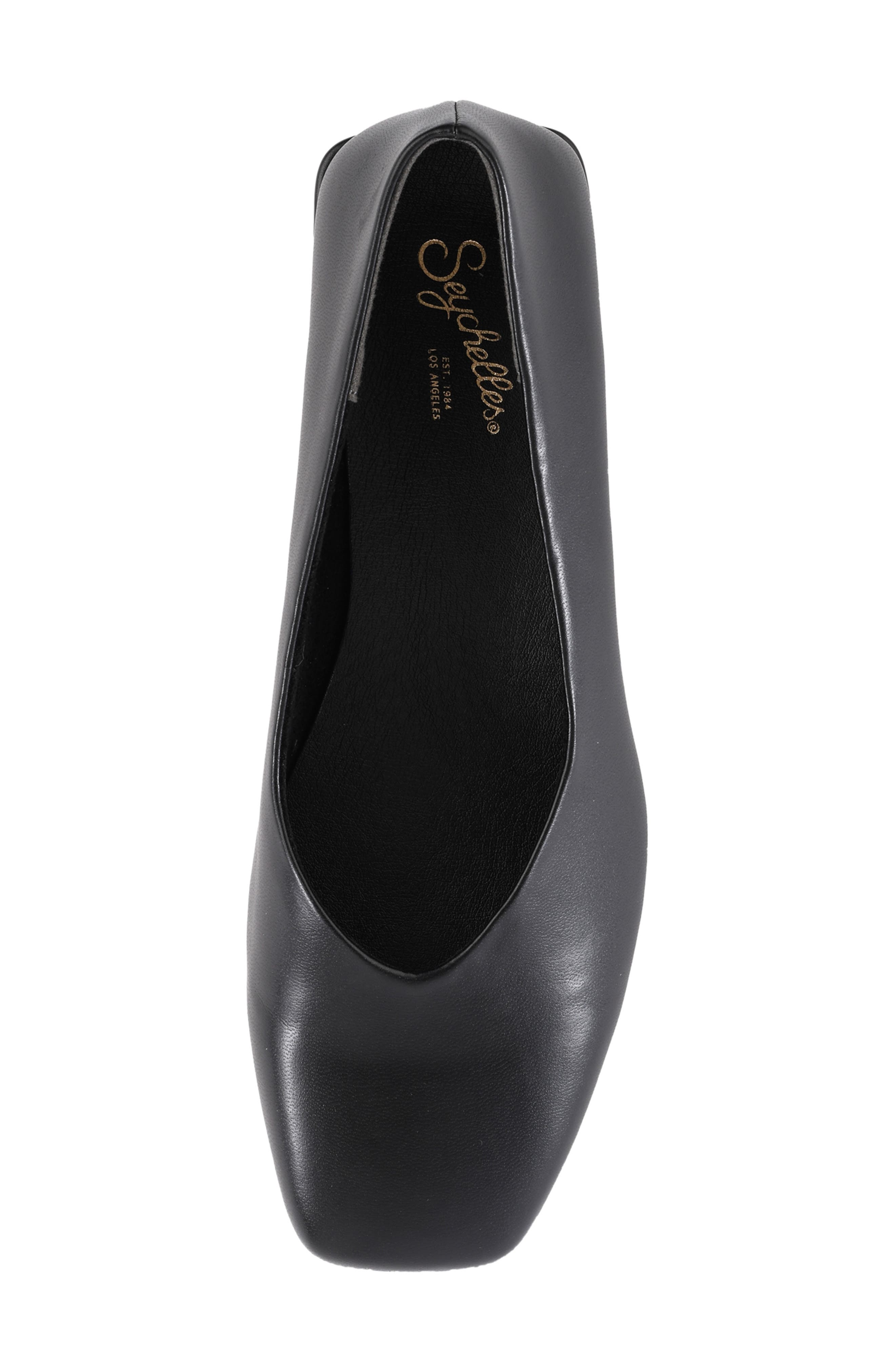 Seychelles Penny V Flat, Alternate, color, Black
