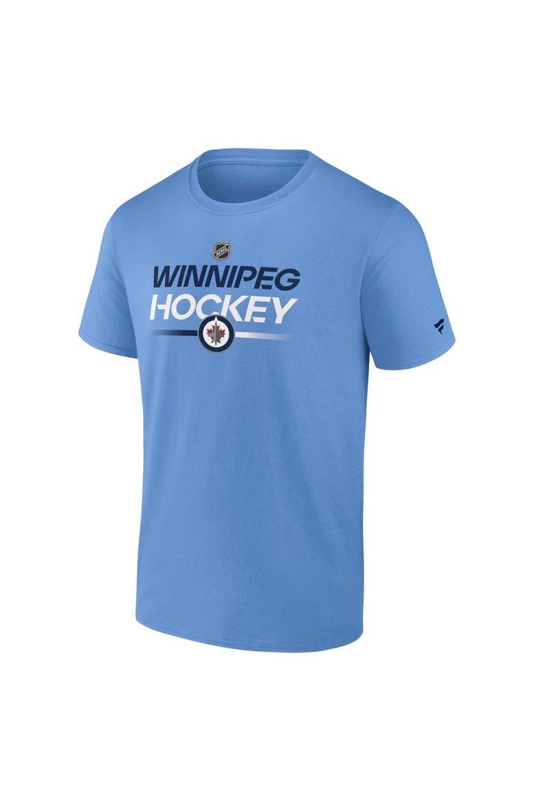 Men's Fanatics Branded Blue Winnipeg Jets Authentic Pro Wordmark Alt Logo T-Shirt, Alternate, color, Blue