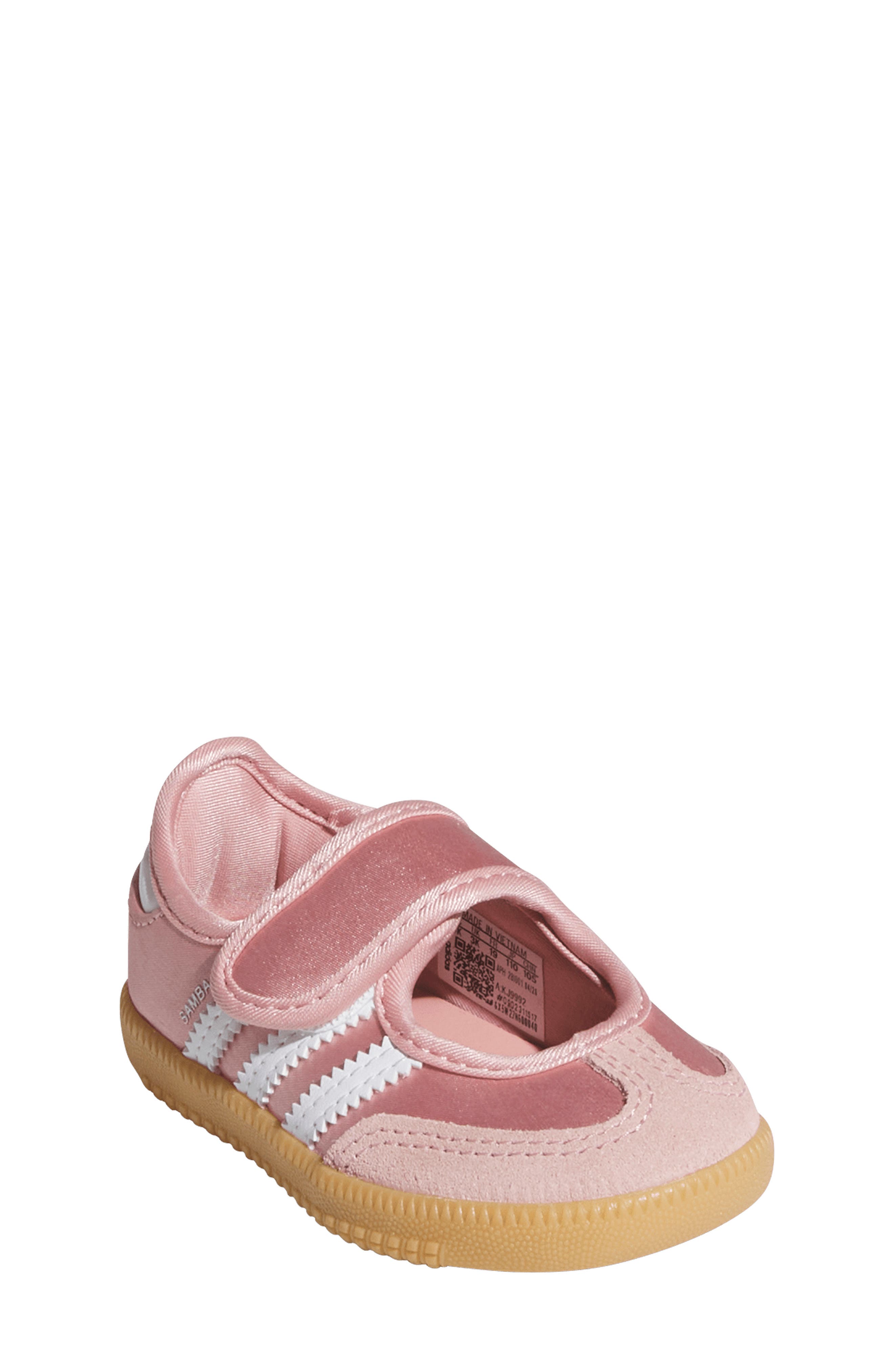 adidas Kids' Samba Jane Sneaker, Alternate, color, Mauve/ White/ Gum