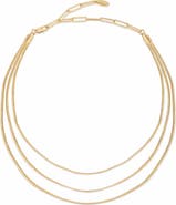 Ettika Triple Layered Flex Necklace
