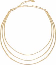 Ettika Triple Layered Flex Necklace