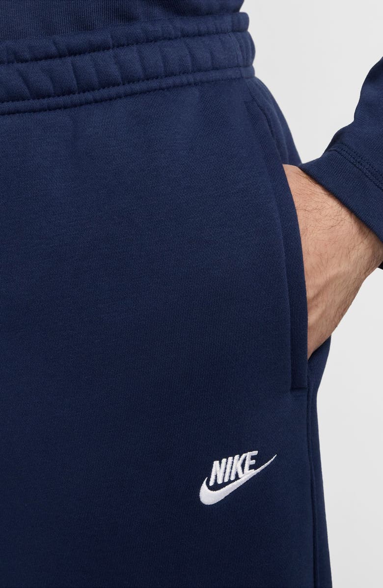 Nike Club Fleece Bungie Pants, Alternate, color, Midnight Navy/ White