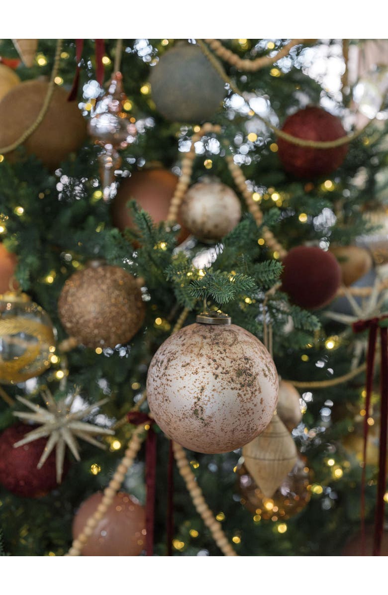 CG Hunter 3" Mercury Marble Glass Ornament, Alternate, color, Pewter