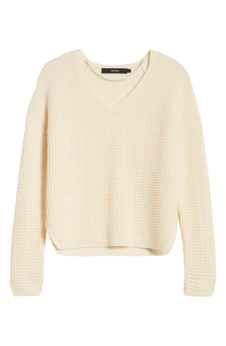VERO MODA Leanna V-Neck Pullover, Alternate, color, 