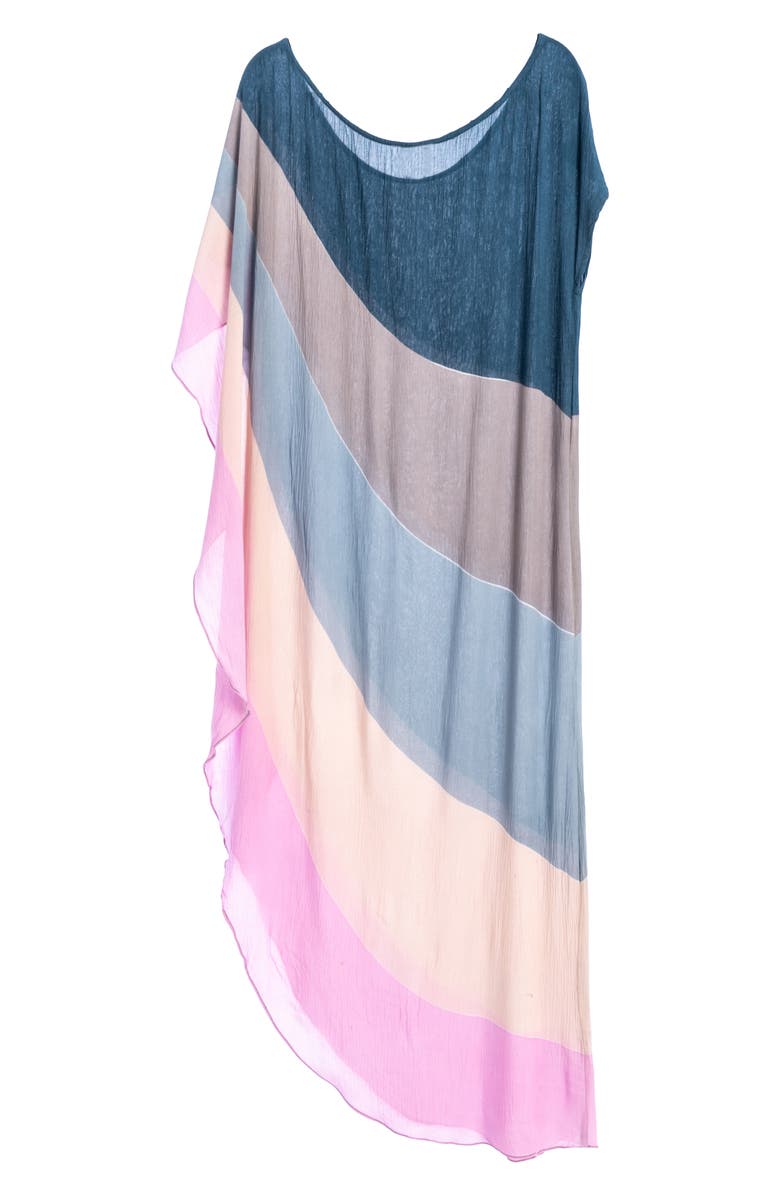 SAACHI Rainbow Caftan Dress, Alternate, color, Blue